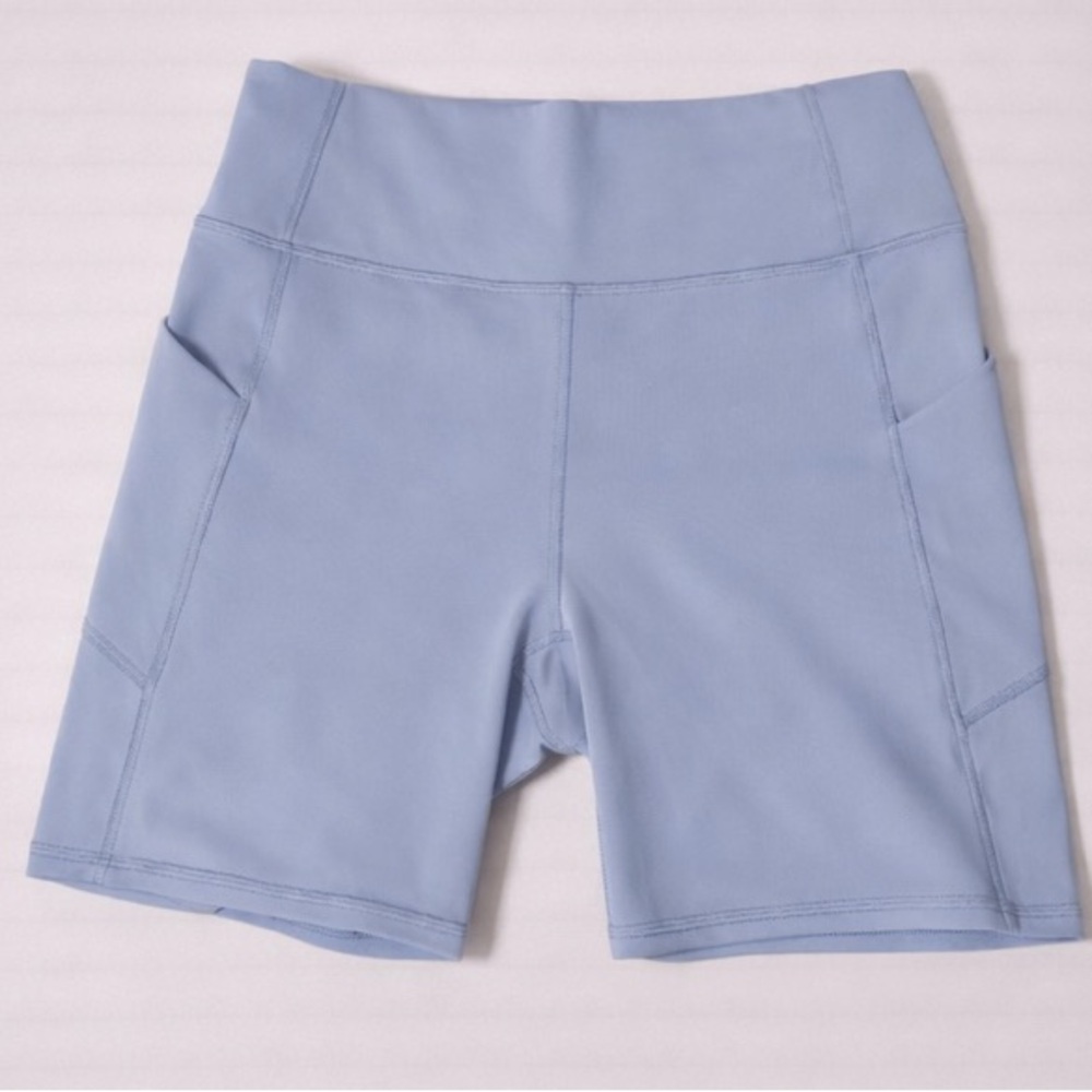 Fabletics Sky Blue Bike Shorts